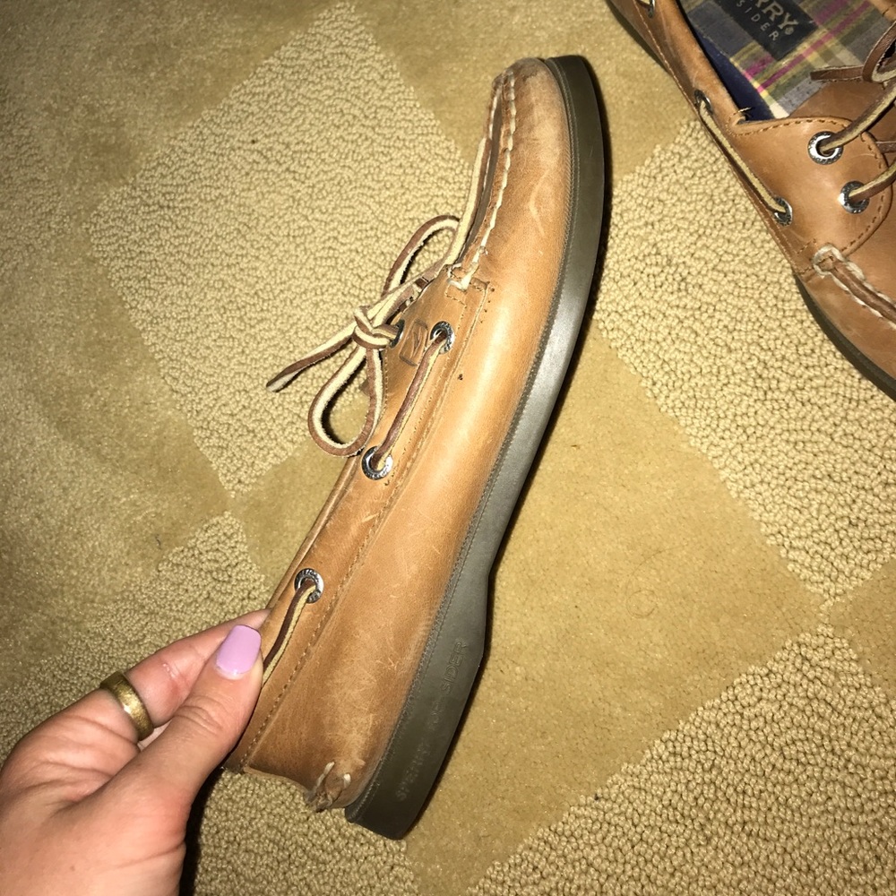 Leather Sperrys Barely Worn - image 3